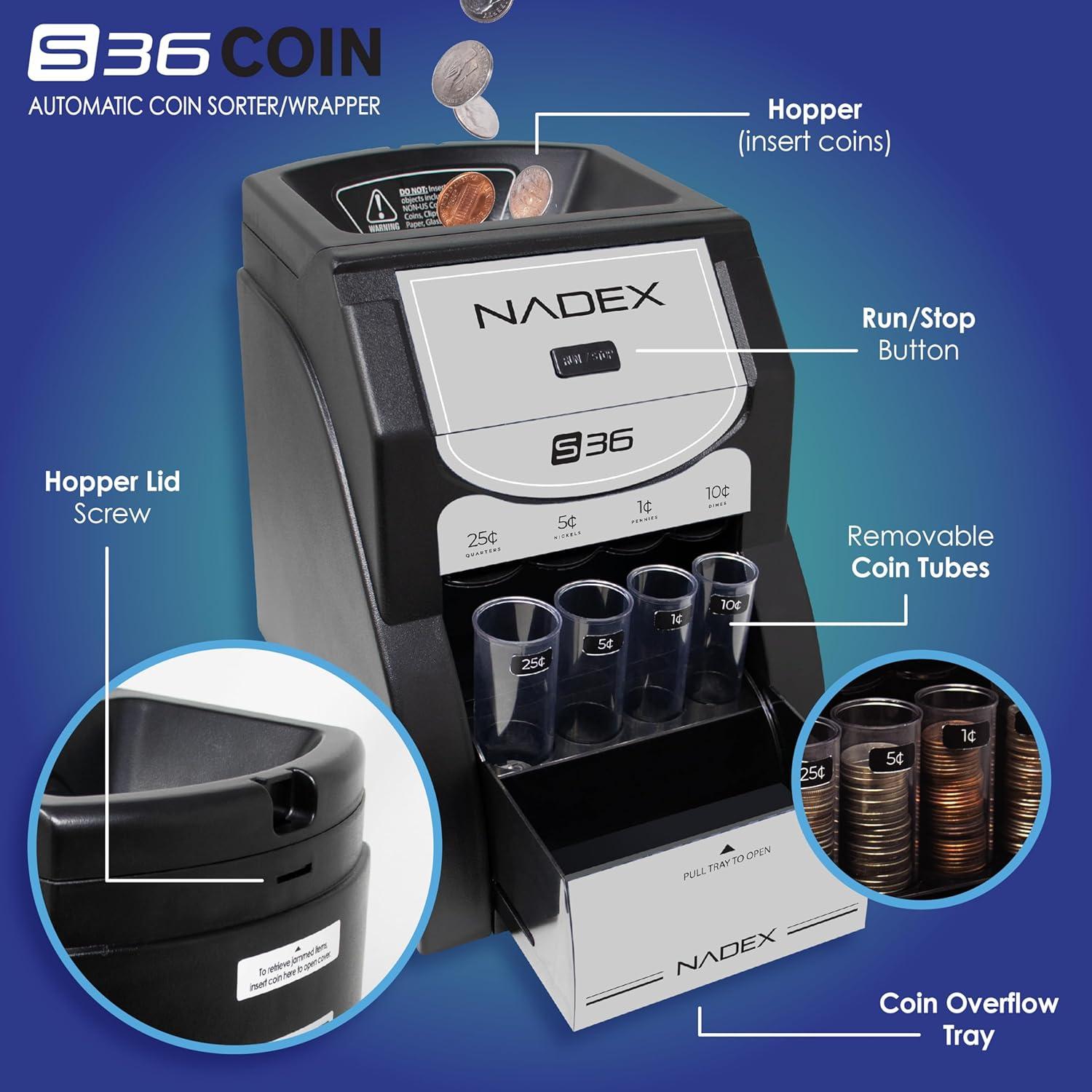 Clasificador de Monedas Automático Nadex 36SE - 200 monedas/min