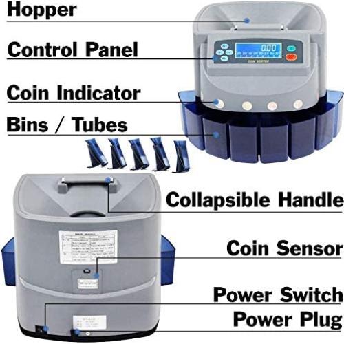 Contador y clasificador de monedas EX ELECTRONIX EXPRESS 4.9 kg