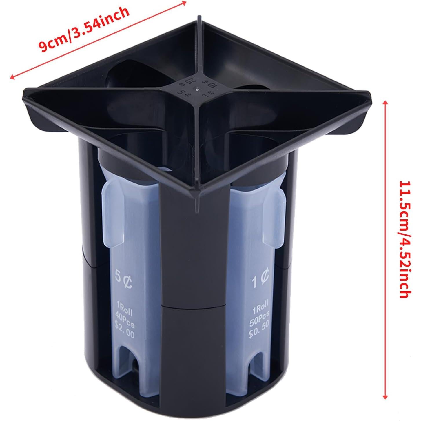 Juego de Tubos Clasificadores de Monedas Groovy Green 4-en-1