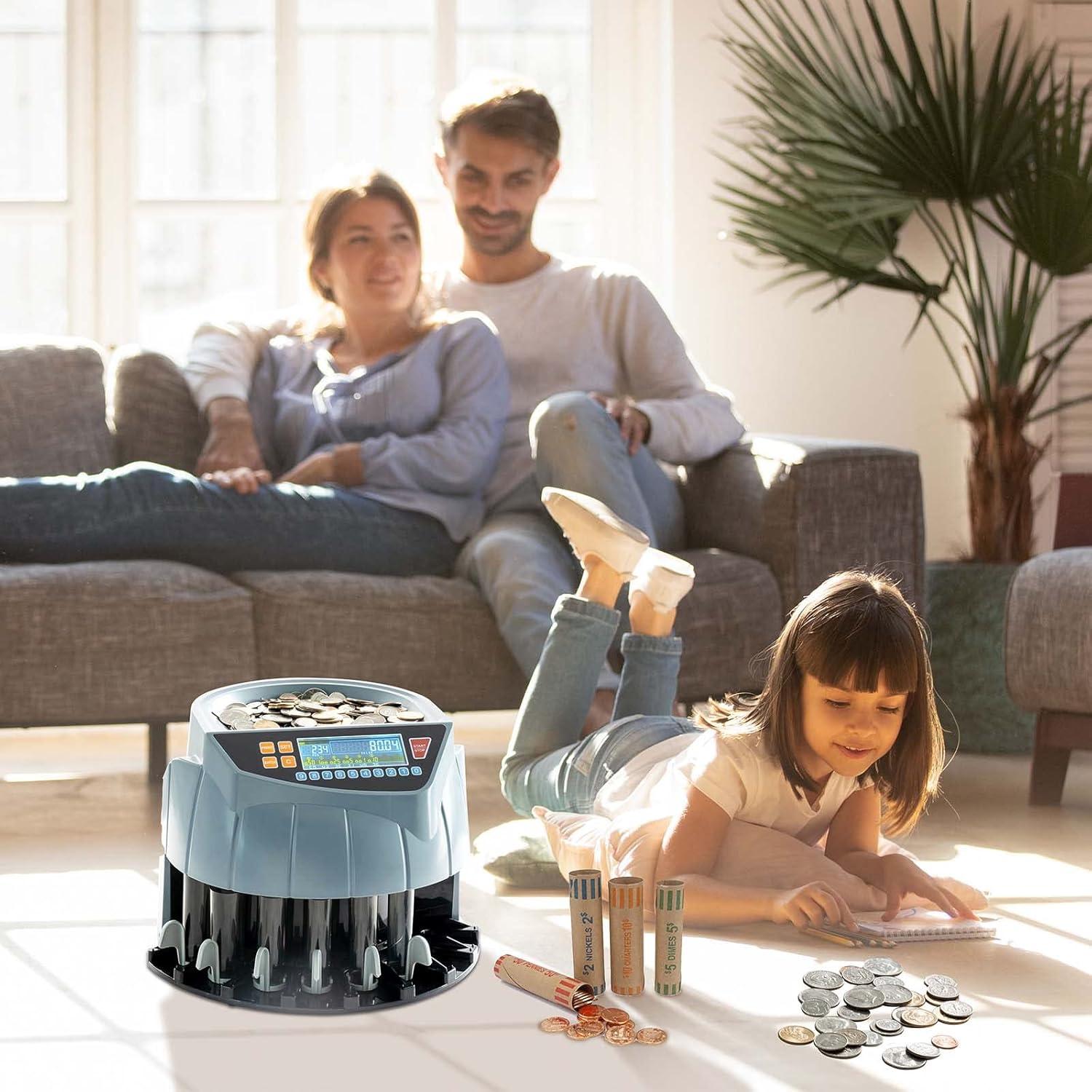 MUNBYN IMC10 Máquina Contadora de Monedas 250 monedas/min