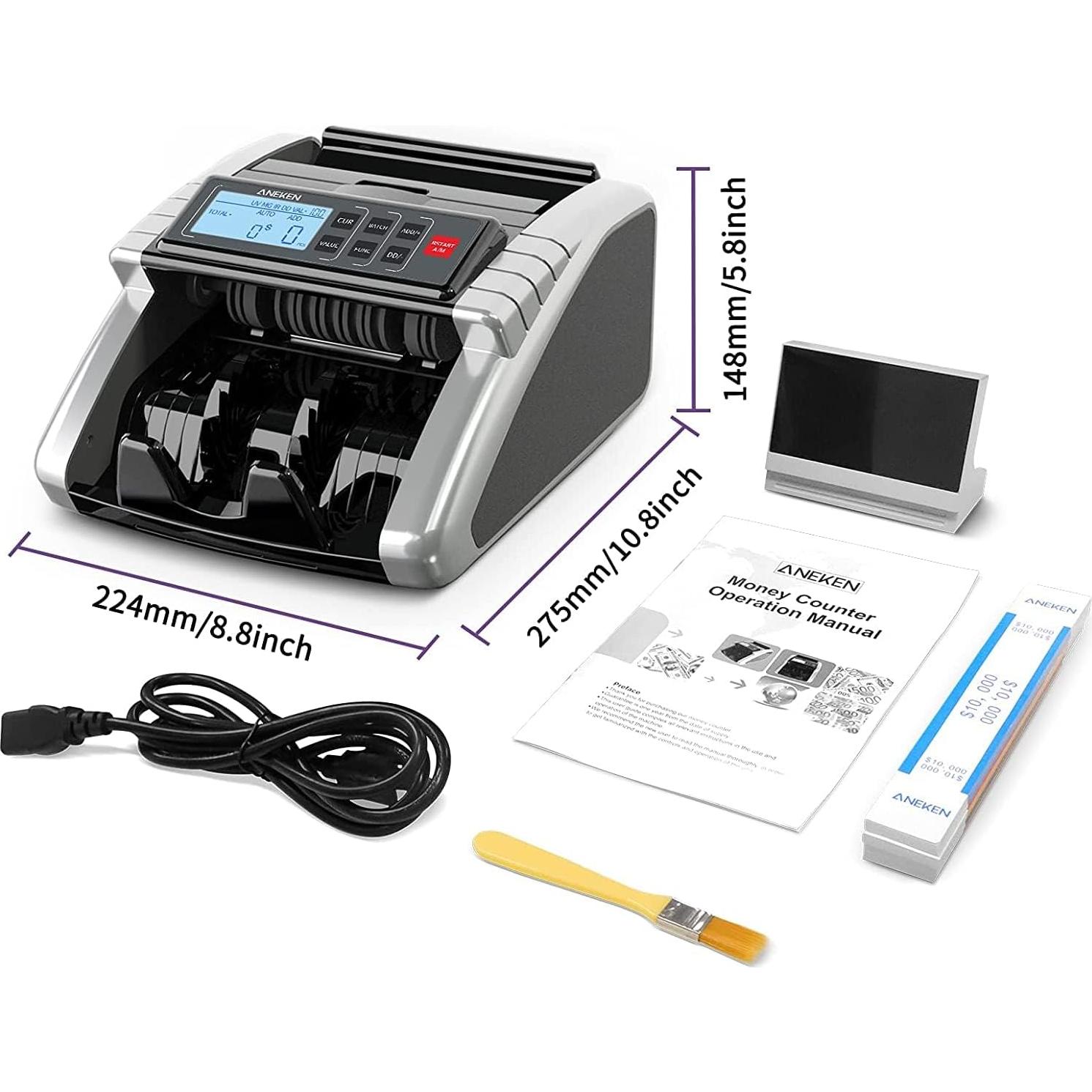 Contadora de Dinero Aneken AL-1000 con Detección de Billetes Falsos
