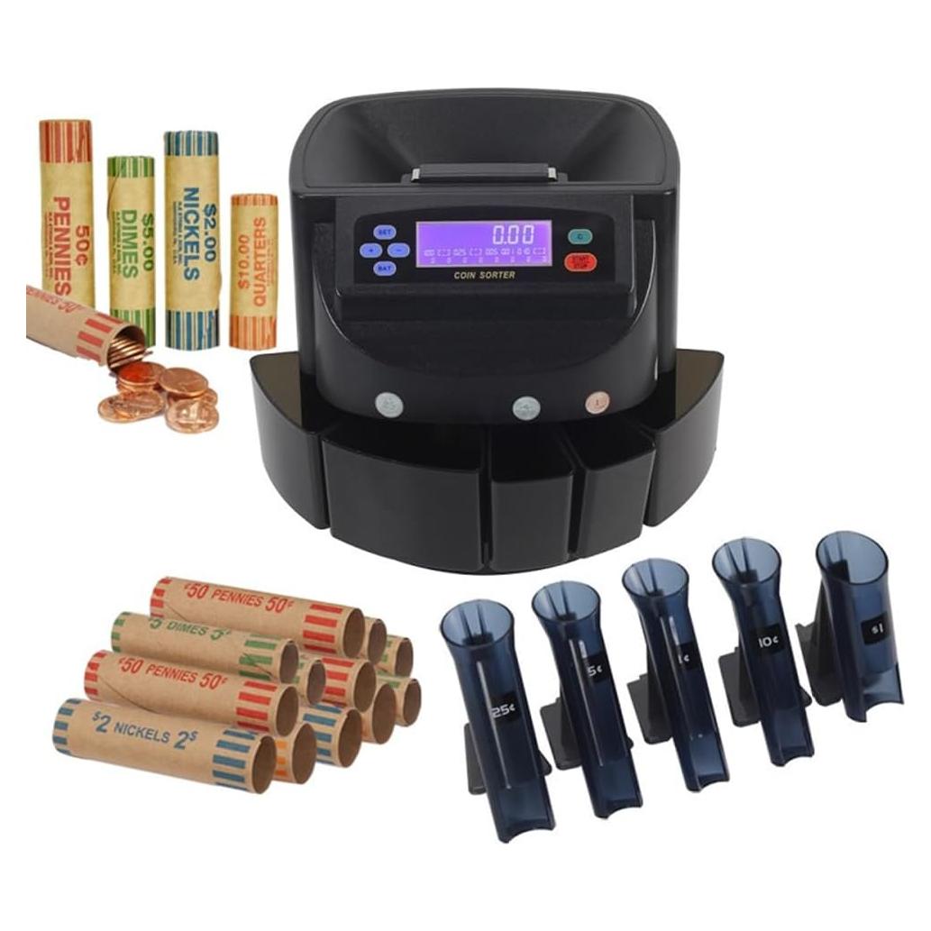 Contador de Monedas Profesional Genérica XD-9005, Negro