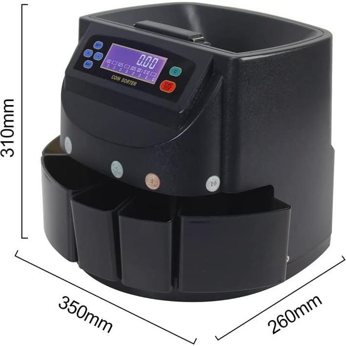 Contador de Monedas Profesional Genérica XD-9005, Negro