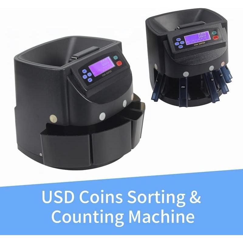 Contador de Monedas Profesional Genérica XD-9005, Negro