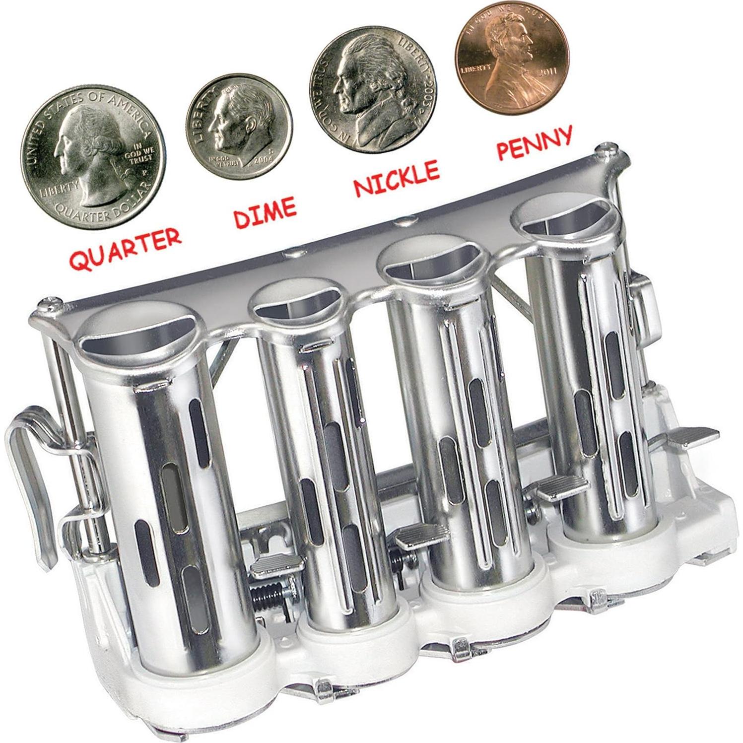 Cambiador de Dinero McGill 4 Barriles Acero Cromado