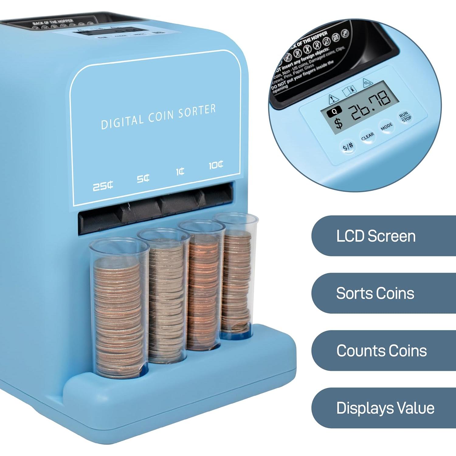 Contador y Clasificador de Monedas Automático Nuevo Estilo