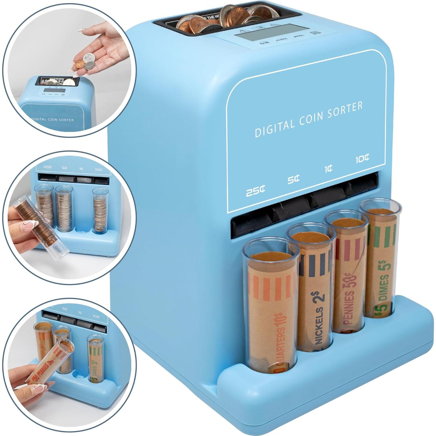 Contador y Clasificador de Monedas Automático Nuevo Estilo