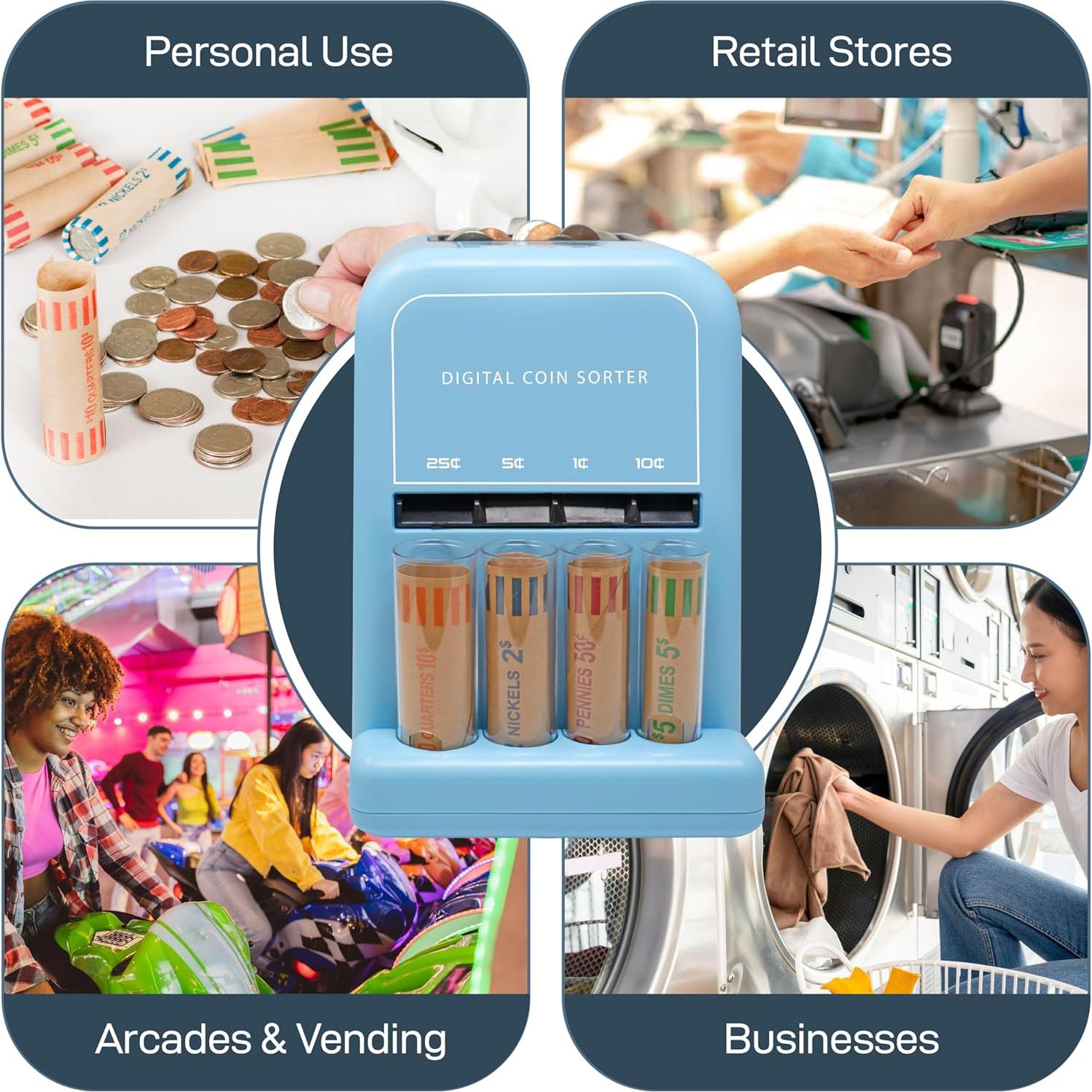 Contador y Clasificador de Monedas Automático Nuevo Estilo