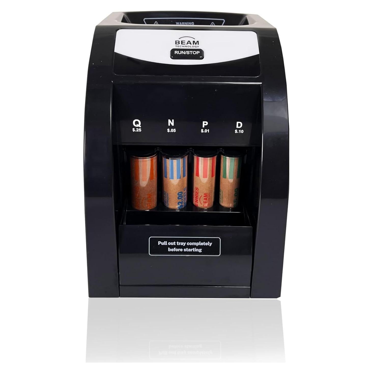 Clasificador de Monedas Eléctrico Beam CSD-1000 con Tapa Rápida