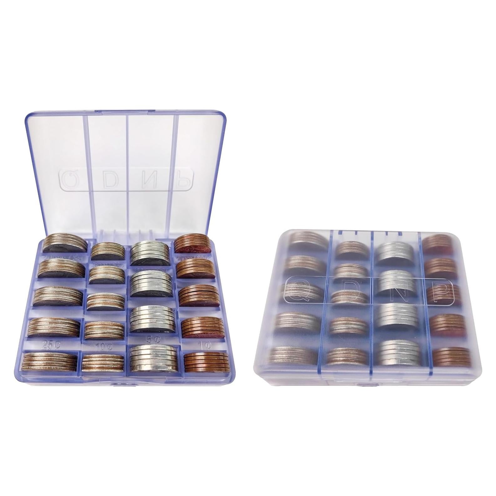 Soporte de Monedas para Auto Kortkoin - 2 Piezas, Organizador Práctico