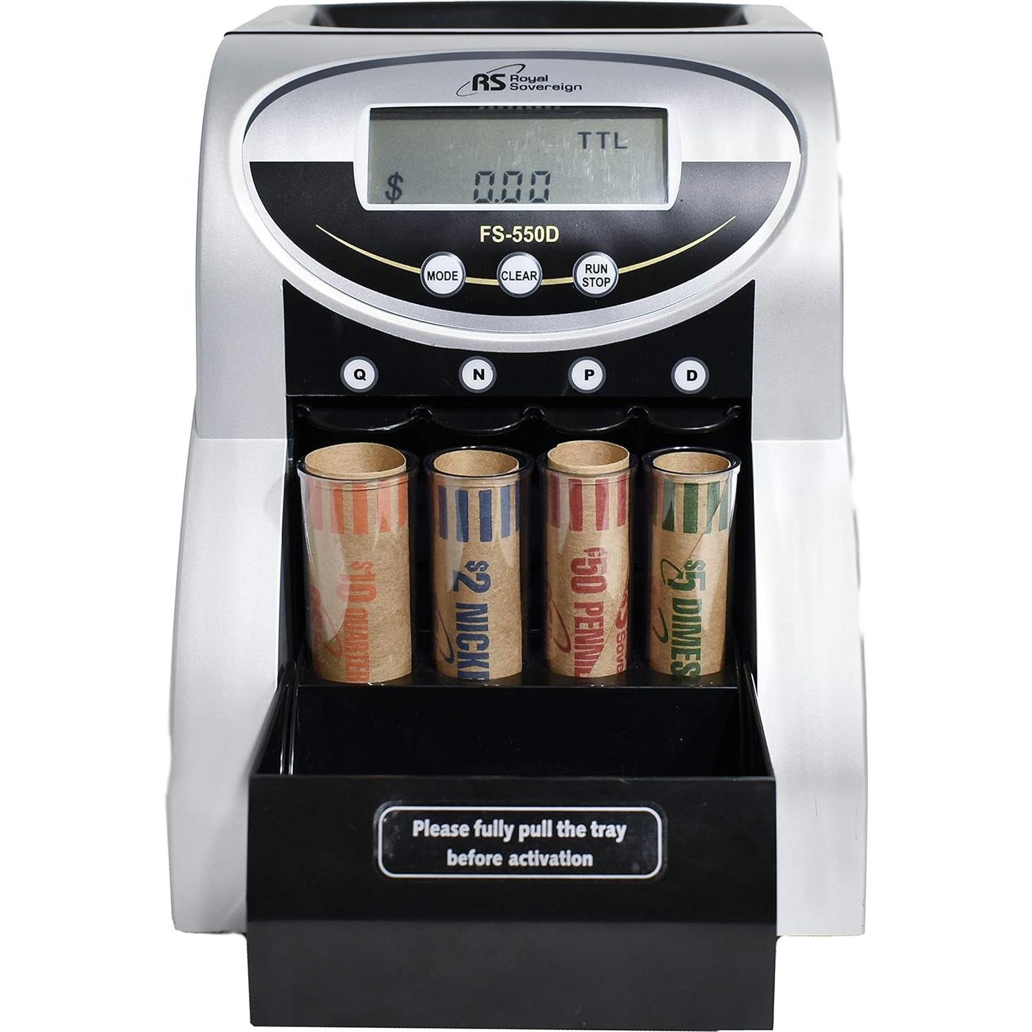 Contador Clasificador de Monedas Eléctrico Royal Sovereign FS-550D