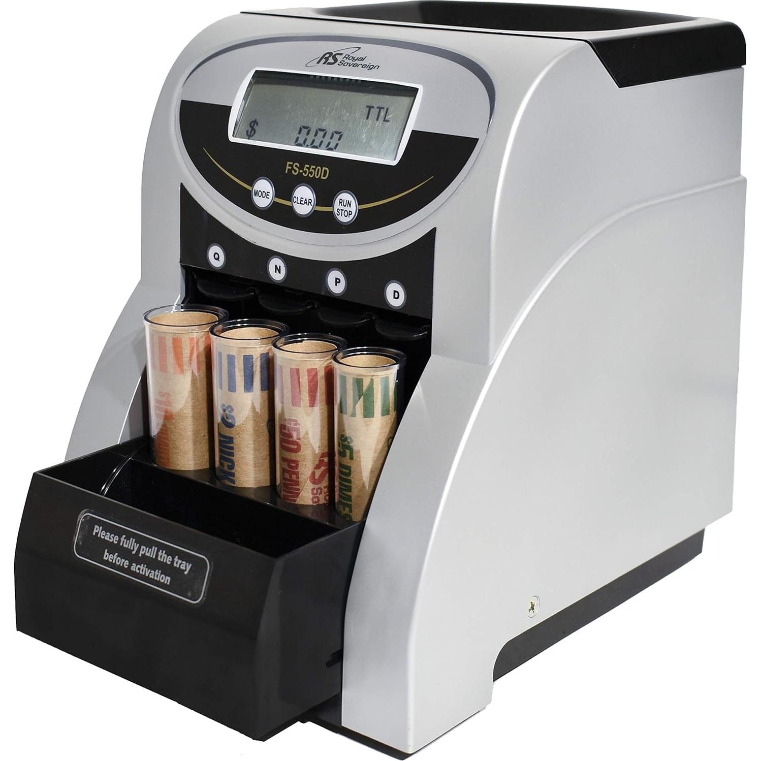 Contador Clasificador de Monedas Eléctrico Royal Sovereign FS-550D