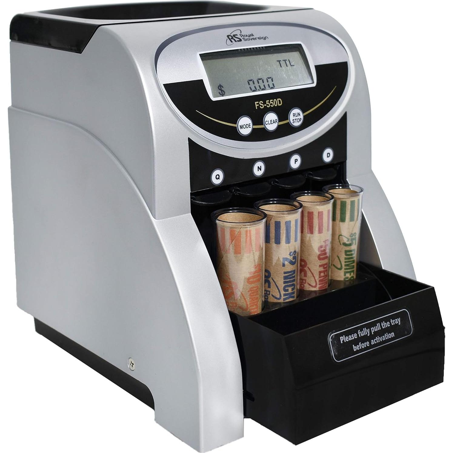 Contador Clasificador de Monedas Eléctrico Royal Sovereign FS-550D