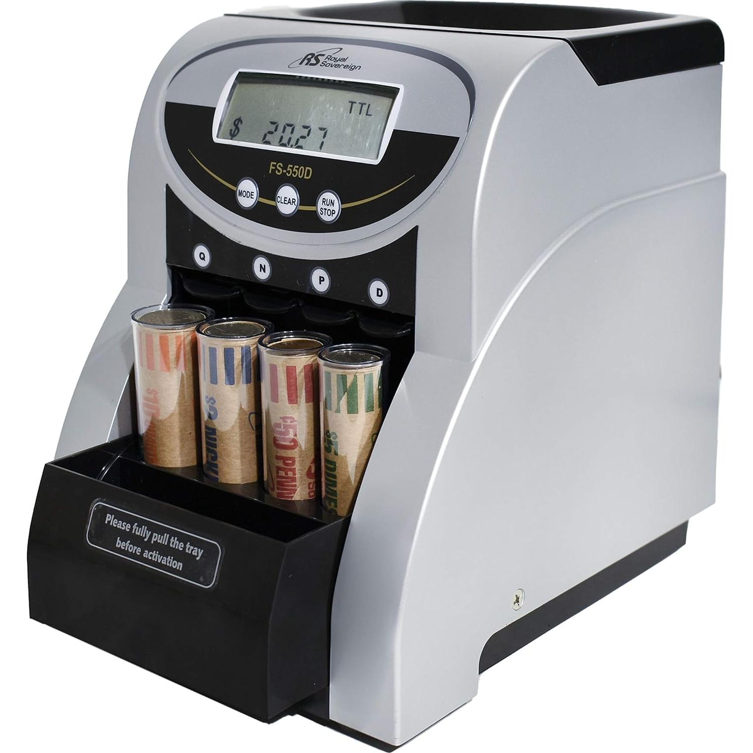 Contador Clasificador de Monedas Eléctrico Royal Sovereign FS-550D