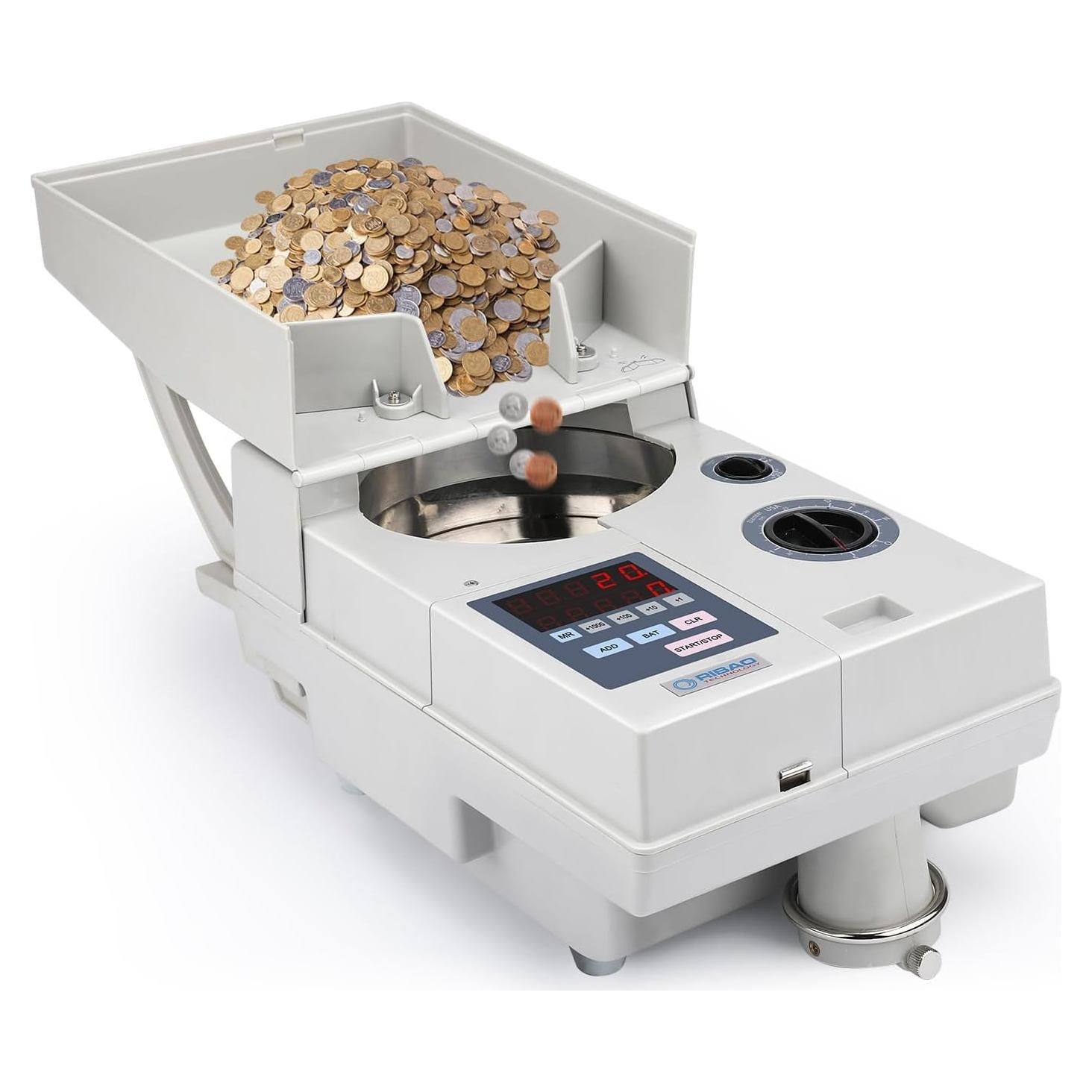 Contador de Monedas Ribao CS-10S 2000 Monedas 1800/min