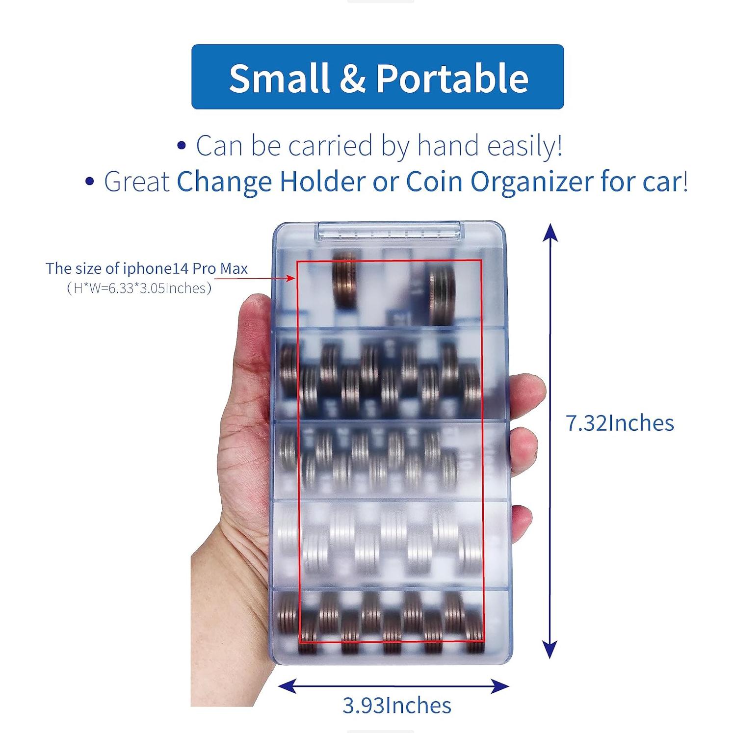 Bandeja Contadora de Monedas Byteen8 con Tapa - 2 Paquetes