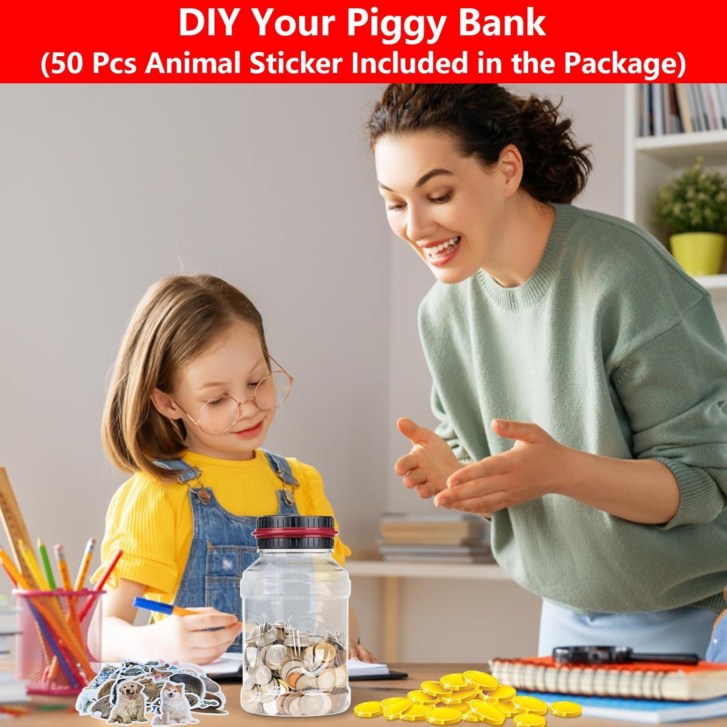 Banco de Ahorro Digital Totola 1.8L con Pantalla LCD Rojo