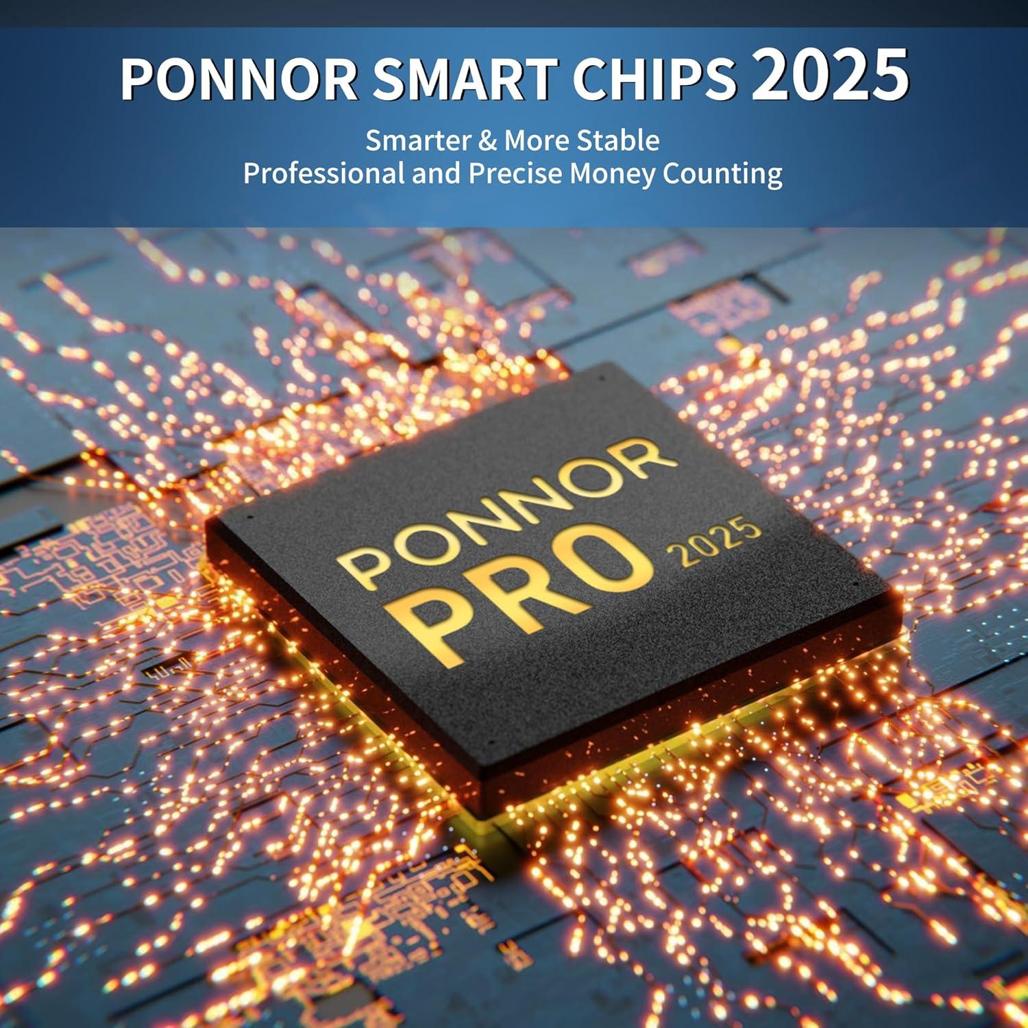 Contadora de Dinero PONNOR US0720-N con Detección de Billetes Falsos