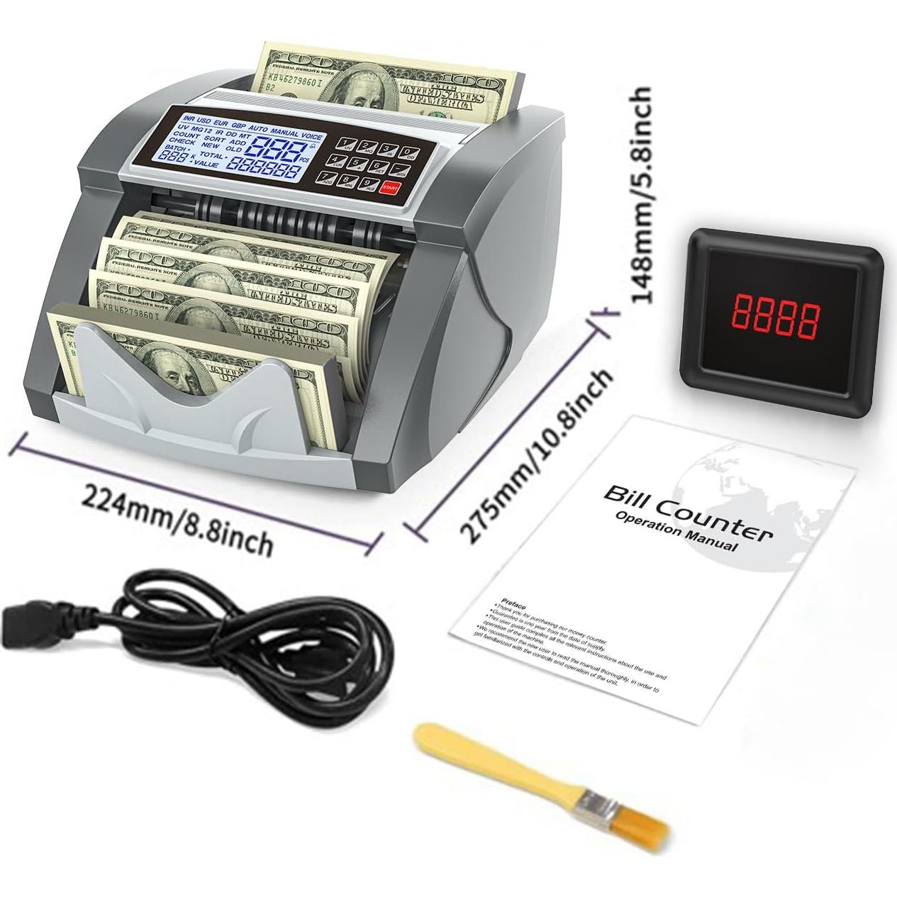 Contadora de Dinero Eizeny KzT0117 Doble Motor 1000 billetes/min