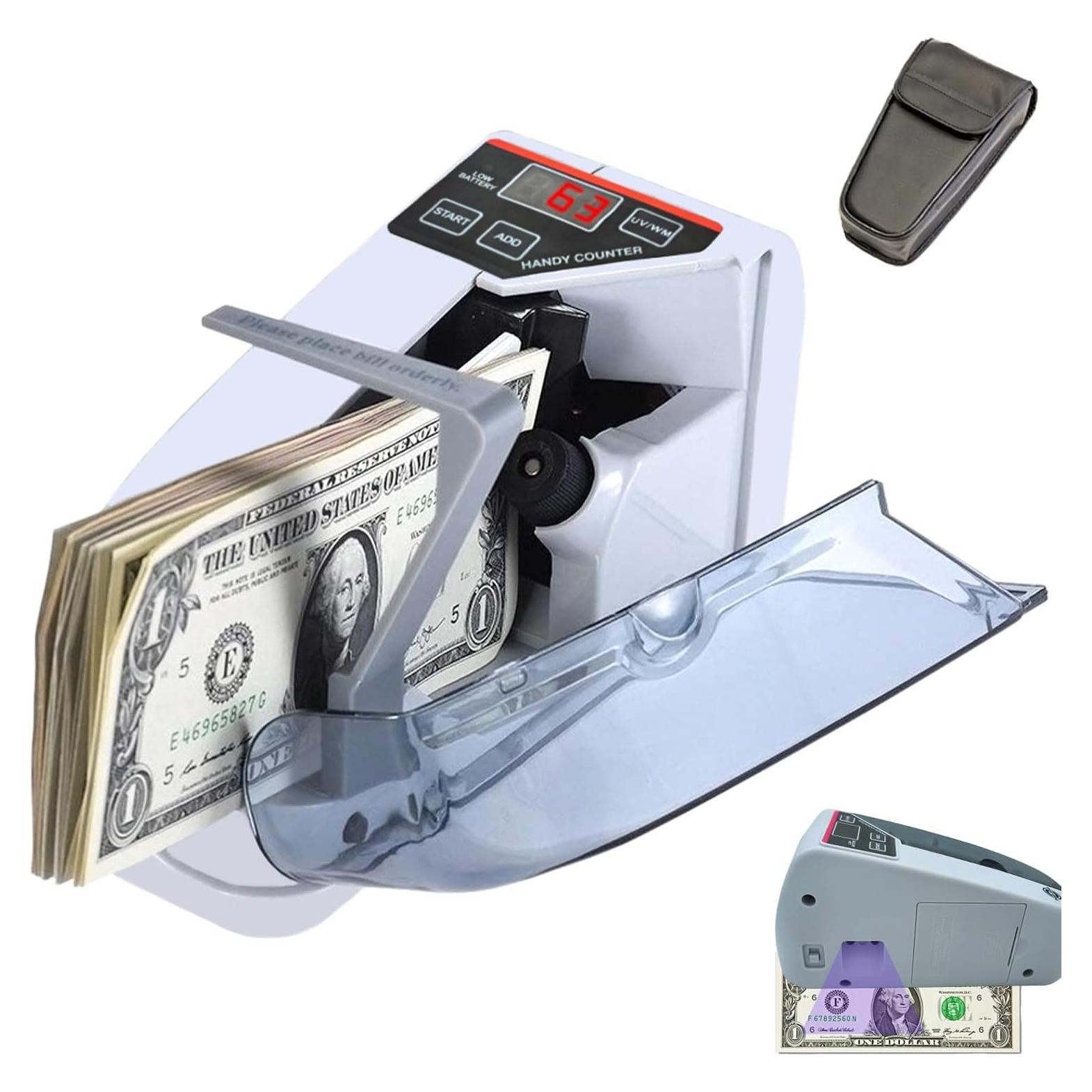 Contador de Dinero Portátil Cosdio CSD-001 con Luz UV