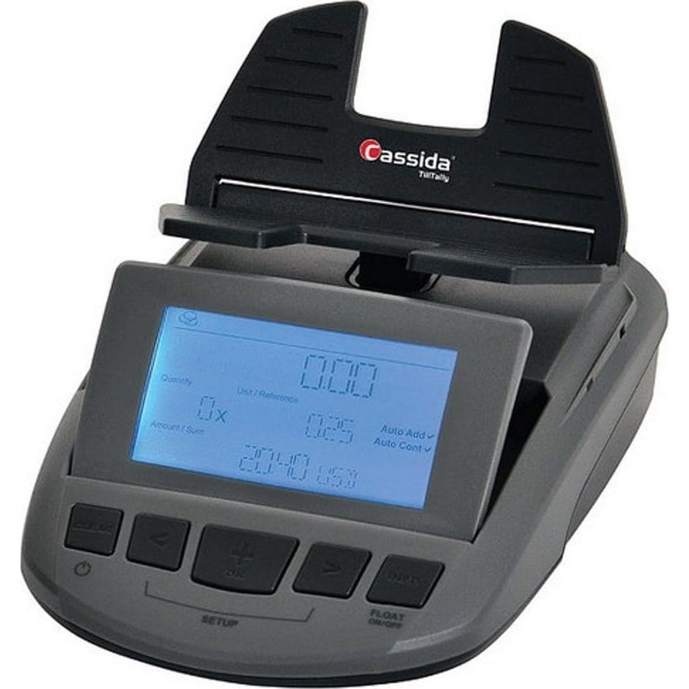 Contador de Billetes y Monedas Cassida Till Tally, Negro