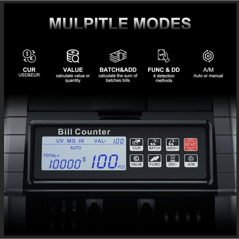 Contadora de Dinero LOLARAN AL1000 con Detección de Falsificaciones
