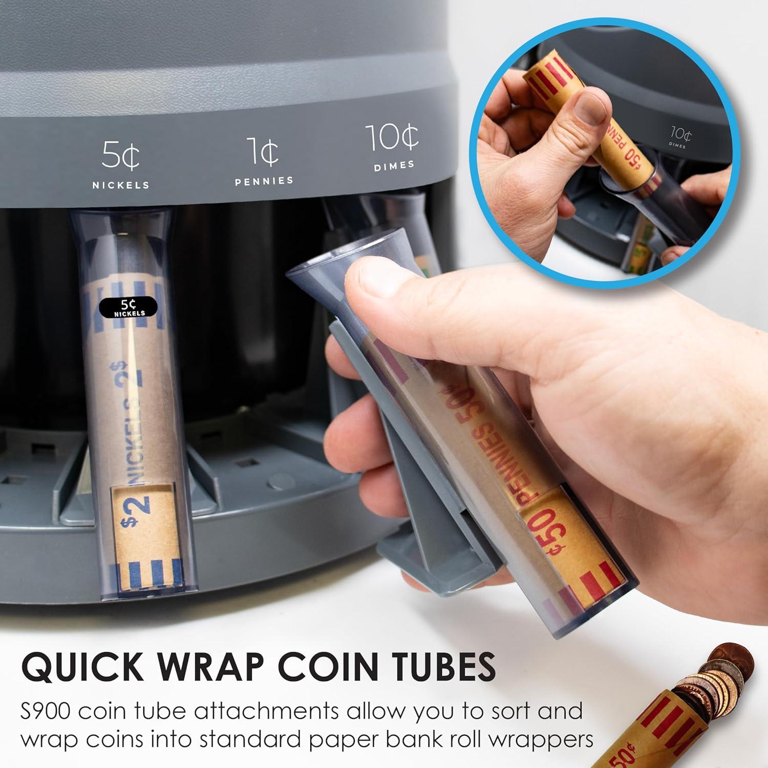 Clasificador de Monedas Nadex S900 con 48 Envoltorios