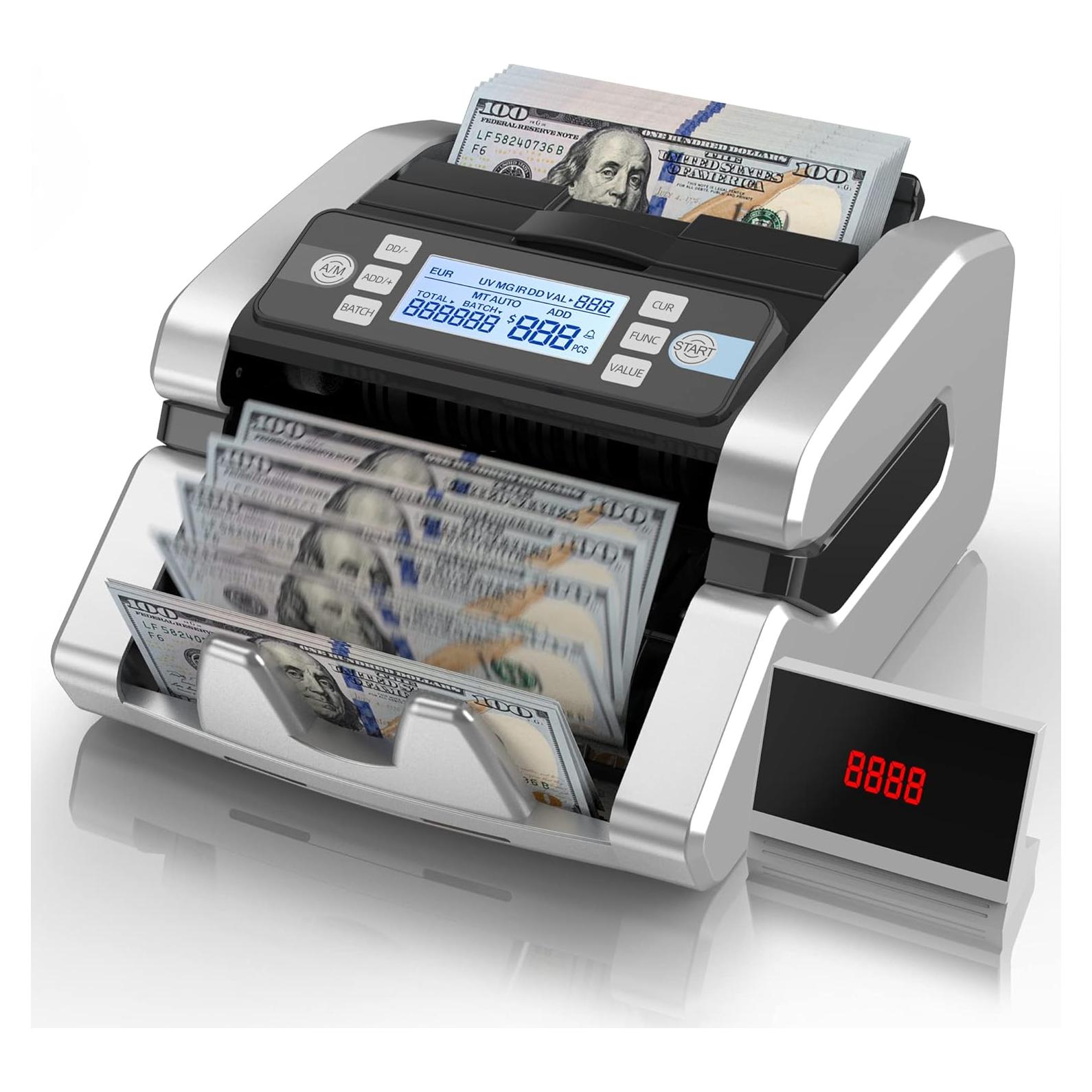 Contadora de Dinero PONNOR K06 con Detección de Falsificaciones