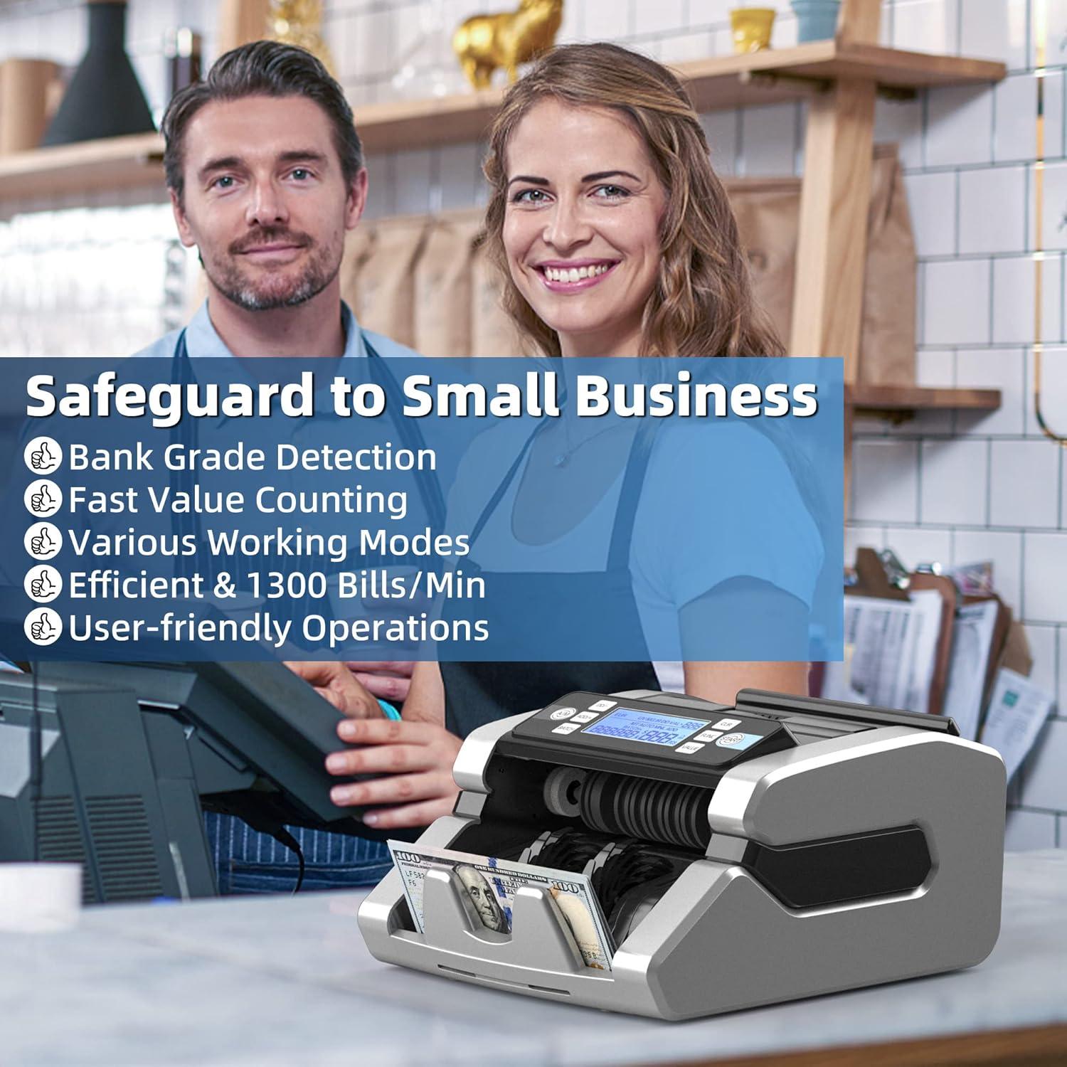 Contadora de Dinero PONNOR K06 con Detección de Falsificaciones