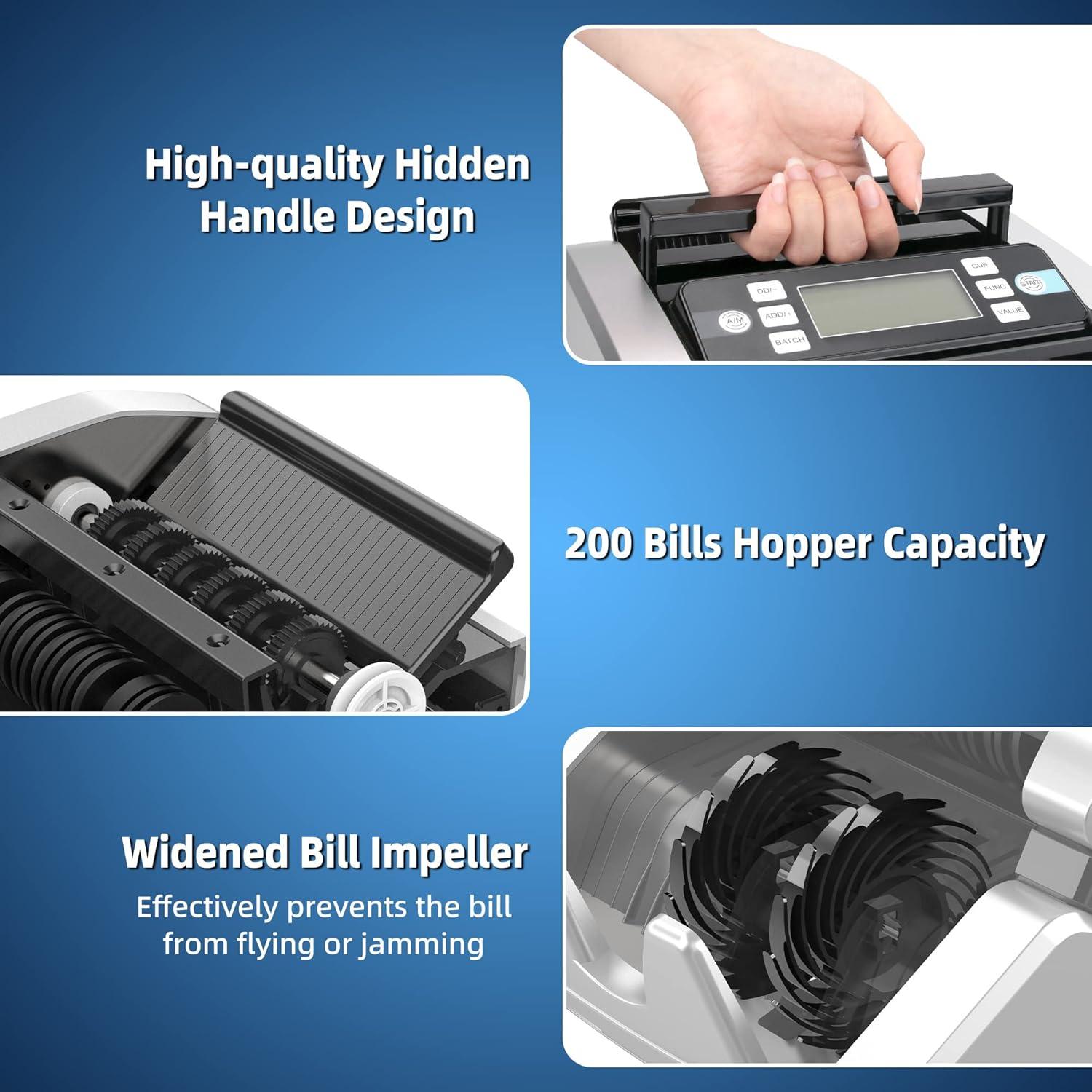 Contadora de Dinero PONNOR K06 con Detección de Falsificaciones