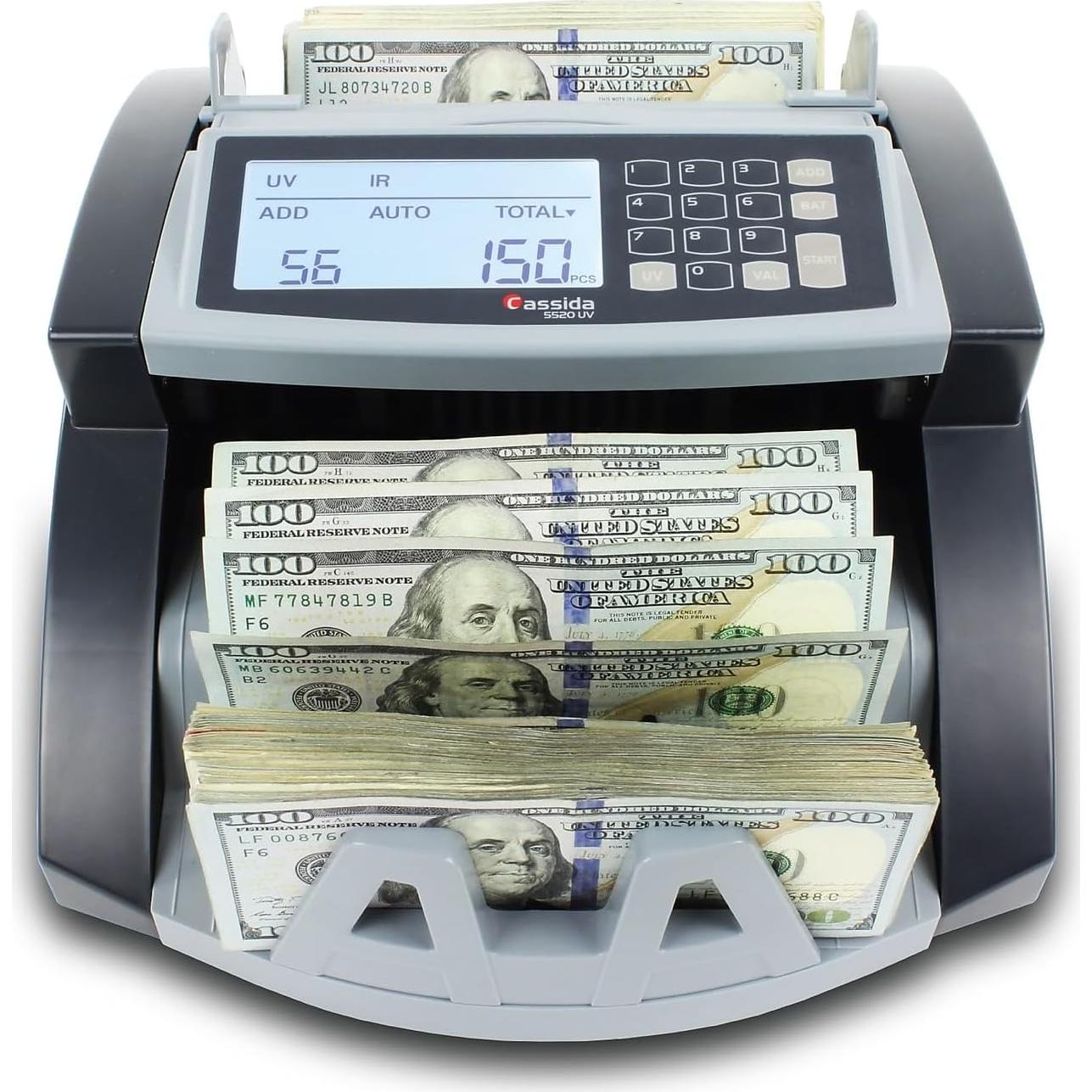 Contador de Dinero Cassida 5520 UV - Detección de Falsificaciones