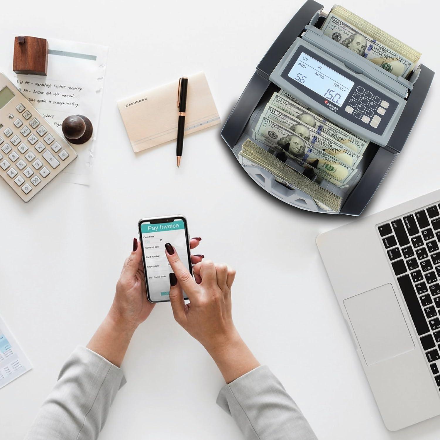 Contador de Dinero Cassida 5520 UV - Detección de Falsificaciones