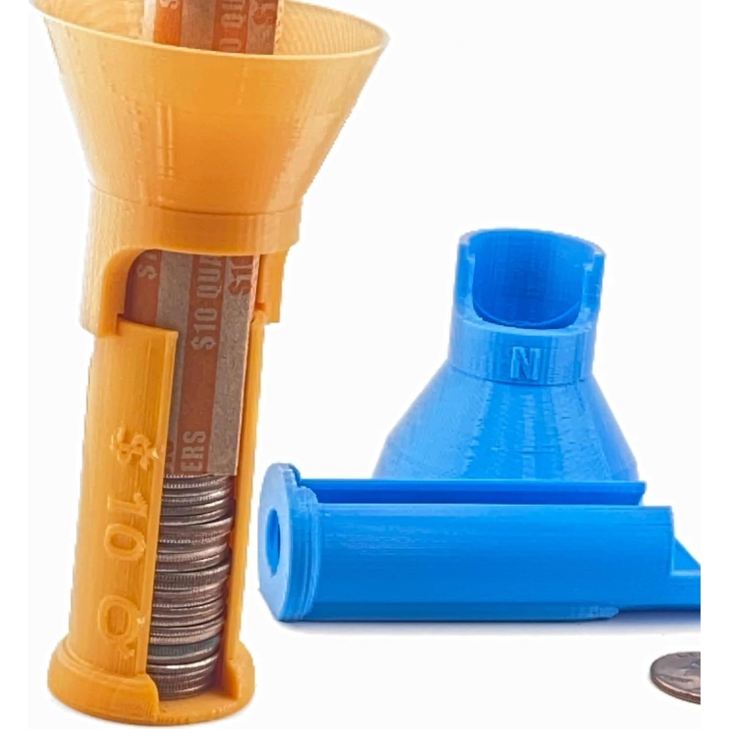 Juego de 4 Clasificadores de Monedas ZouEco con Embudo