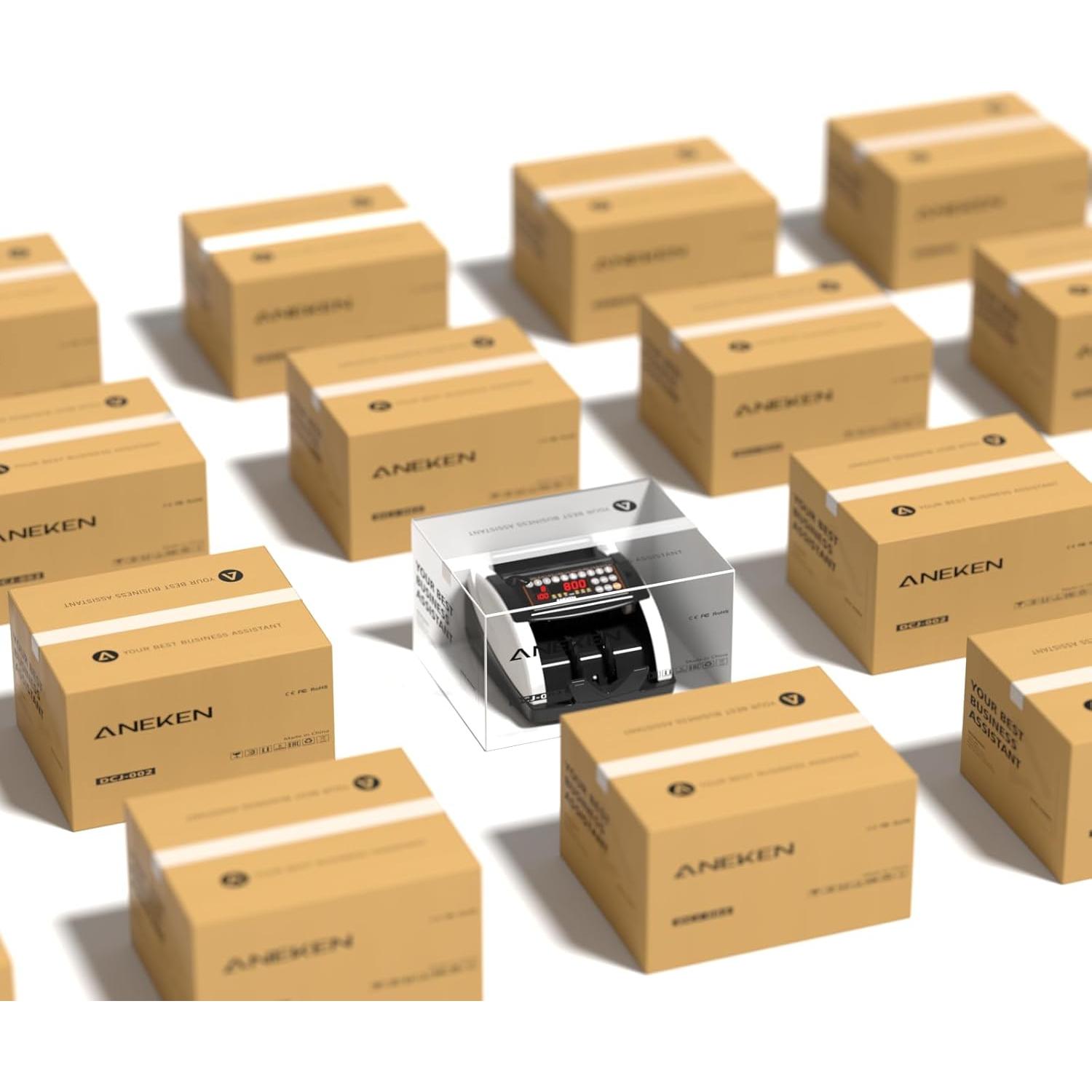 Contador de Dinero Aneken DC002 con Detección UV/MG/IR, 1300 billetes/min