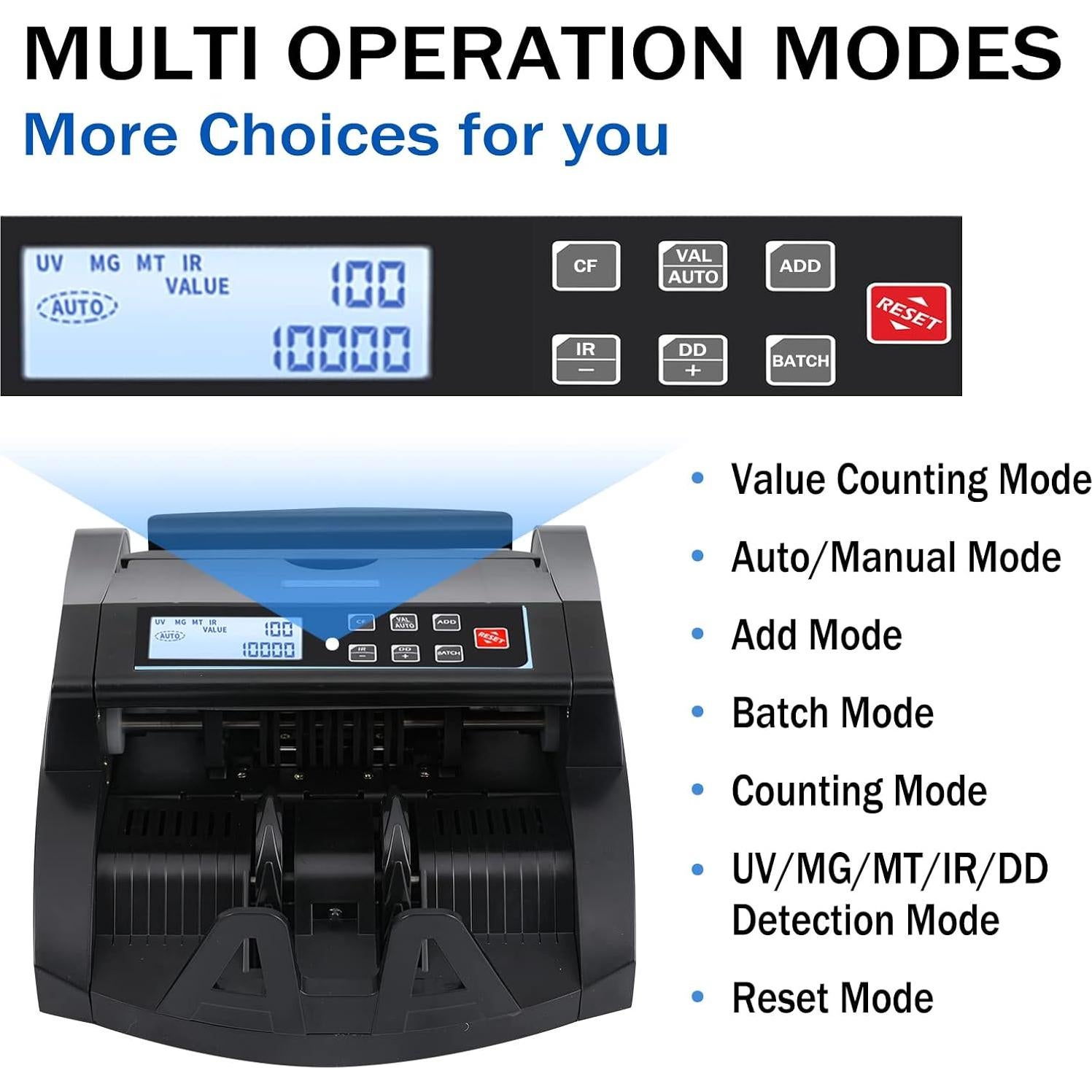 Contadora de Dinero DOMENS DMS-1580T BV con Detección UV/MG/MT/IR