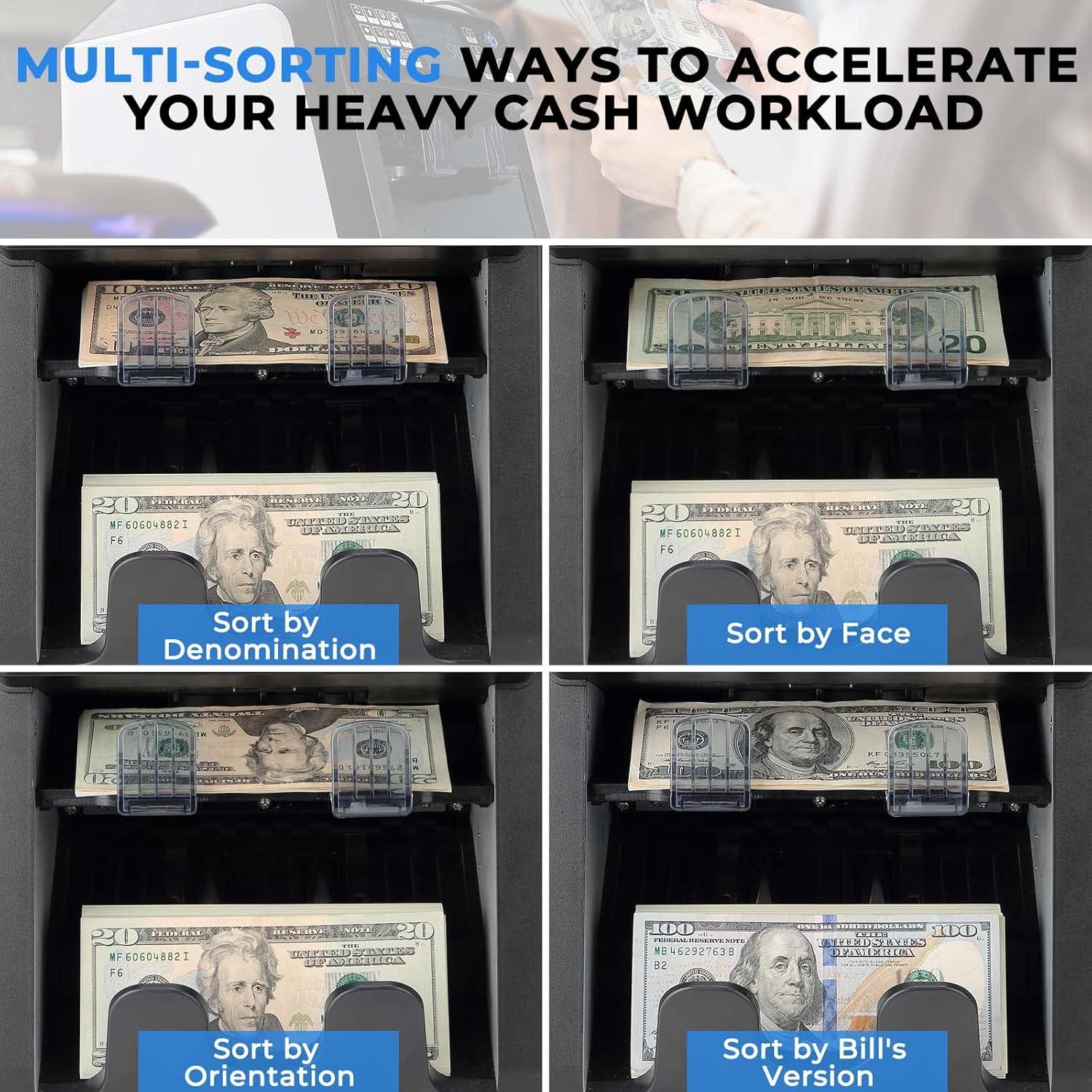 Contadora de Dinero MUNBYN IMC08 Dual con Detección de Falsificaciones