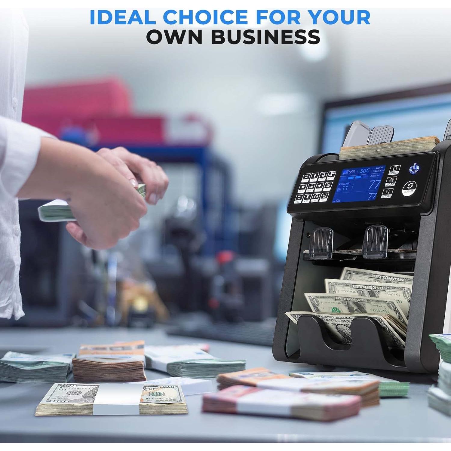 Contadora de Dinero MUNBYN IMC08 Dual con Detección de Falsificaciones