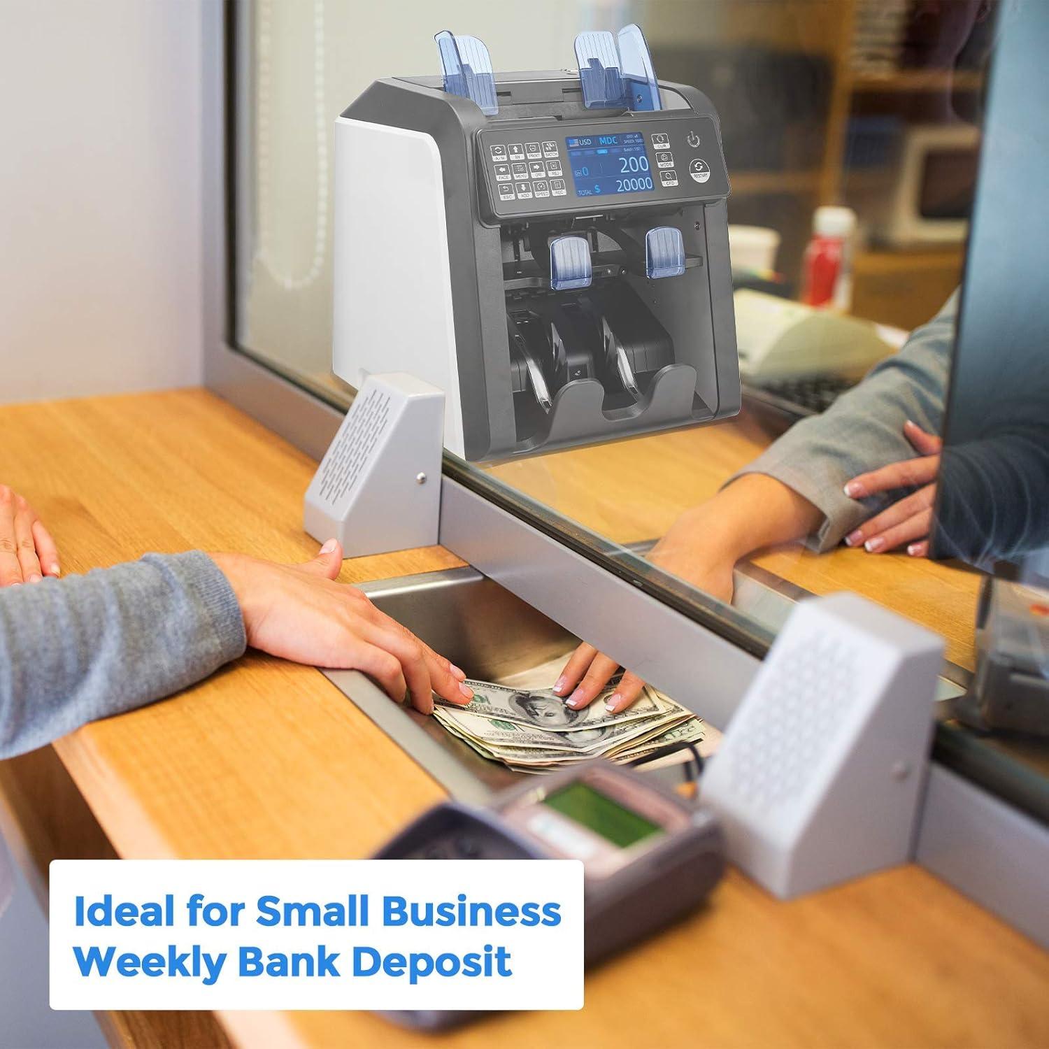 Contadora de Dinero MUNBYN IMC08 Dual con Detección de Falsificaciones