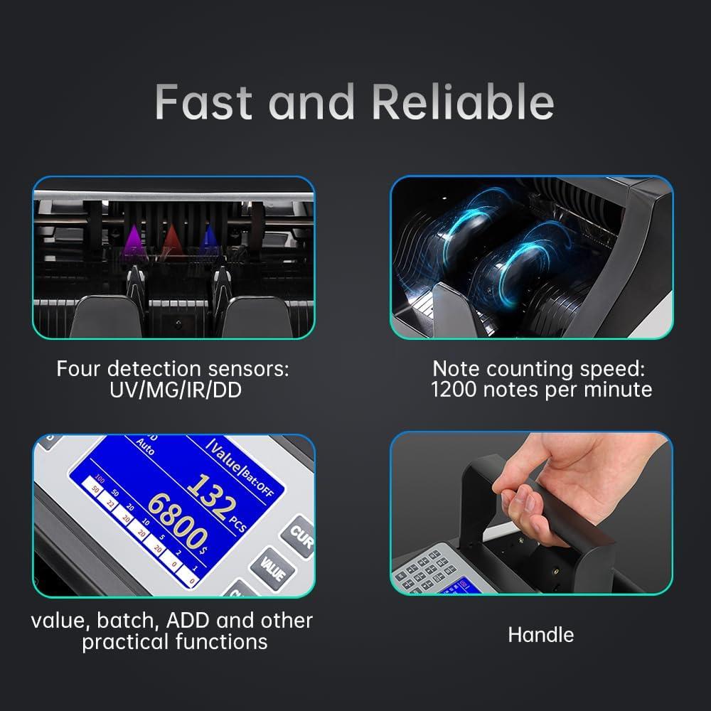 Contadora de Dinero BillMaster BM 6520 - Detección de Billetes Falsos