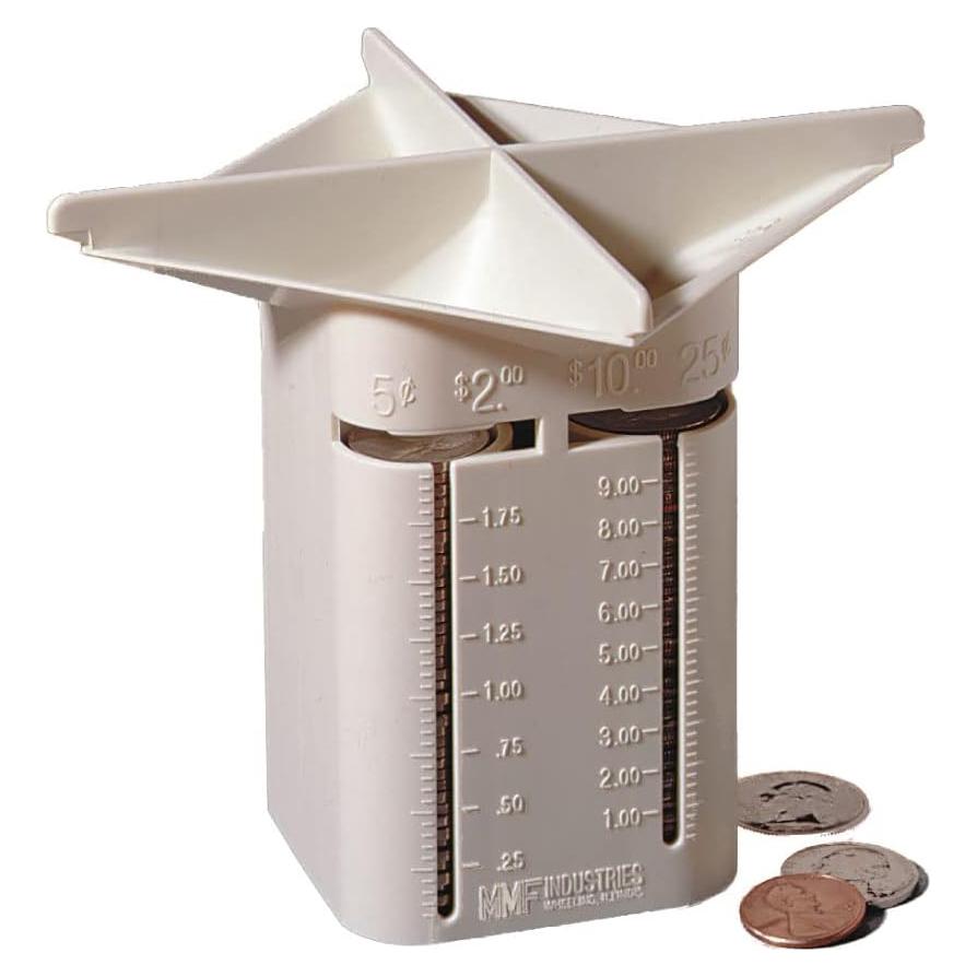 Clasificador de Monedas MMF Industries 4 Compartimentos Plástico