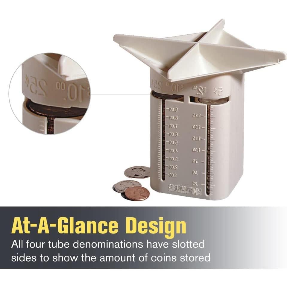 Clasificador de Monedas MMF Industries 4 Compartimentos Plástico