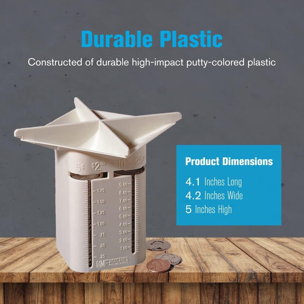 Clasificador de Monedas MMF Industries 4 Compartimentos Plástico