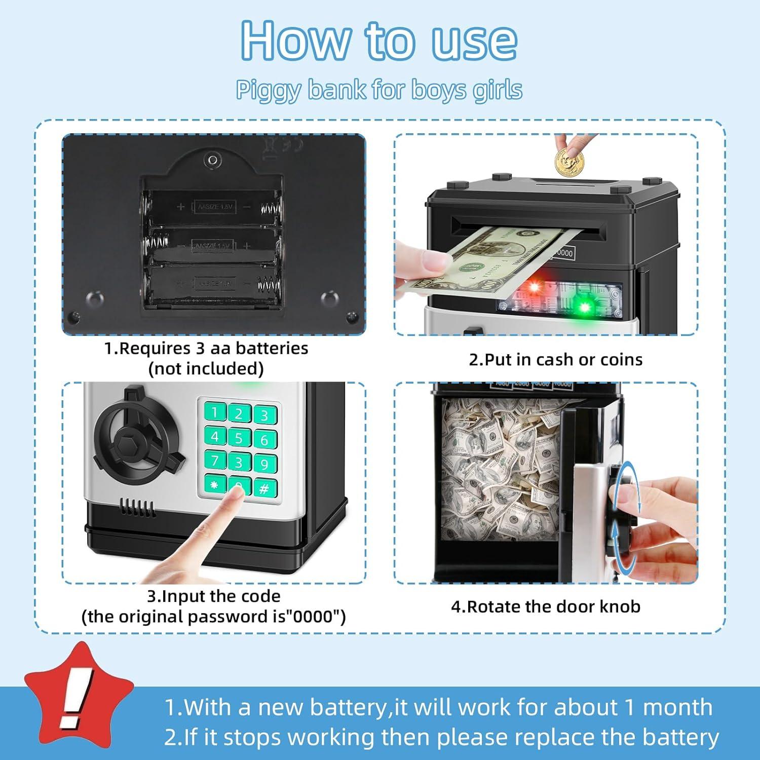 Hucha Electrónica para Niños 881506 - Ahorro con Contraseña