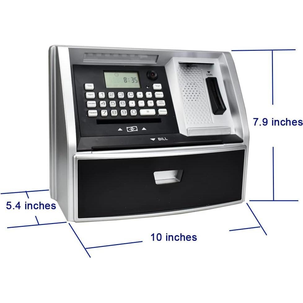Alcancía Electrónica ATM Like Electronic G972E Negro/Plata