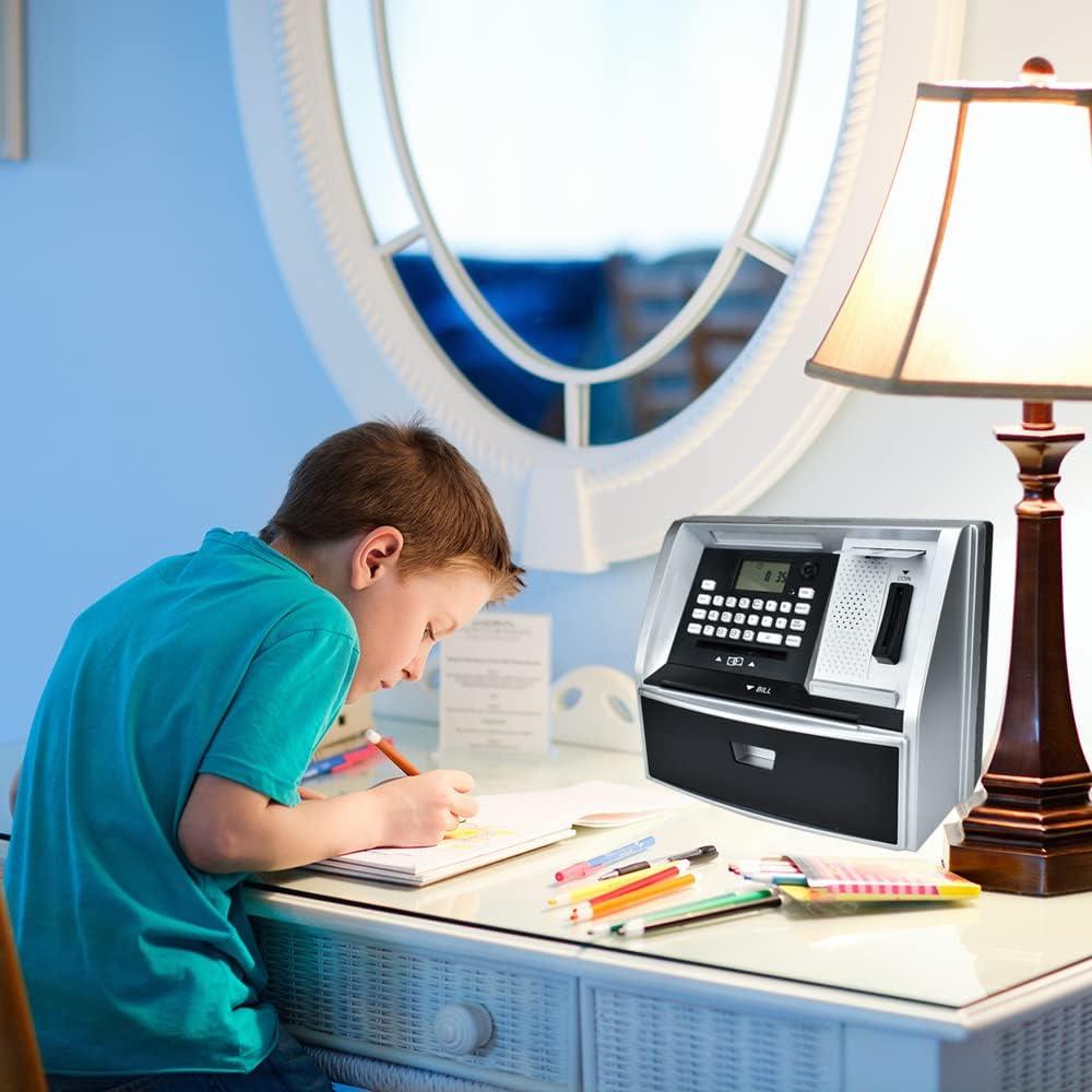 Alcancía Electrónica ATM Like Electronic G972E Negro/Plata