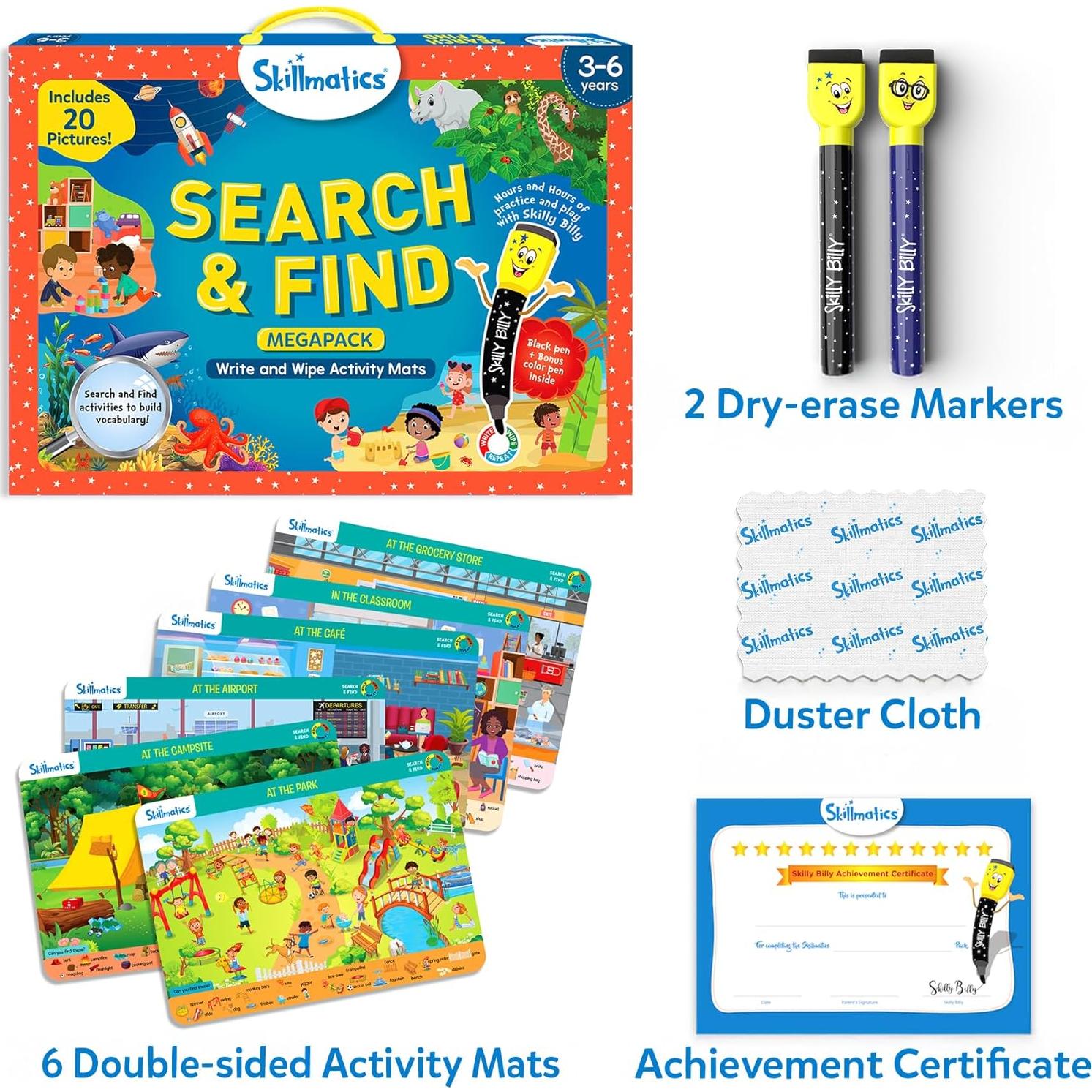 Skillmatics Búsqueda y Encuentra Megapack Juego Educativo 0.5 kg