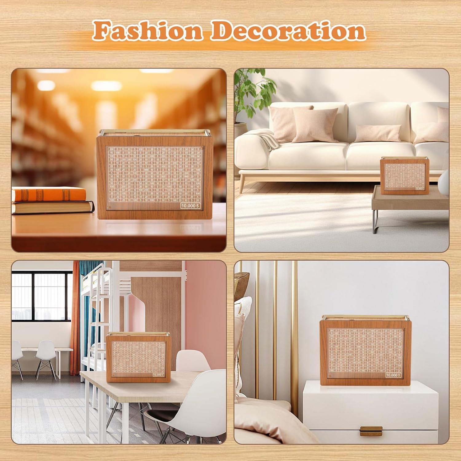 Caja de Ahorros Digital de Madera CVLDM 10,000 - 20.1x15x7.9 cm