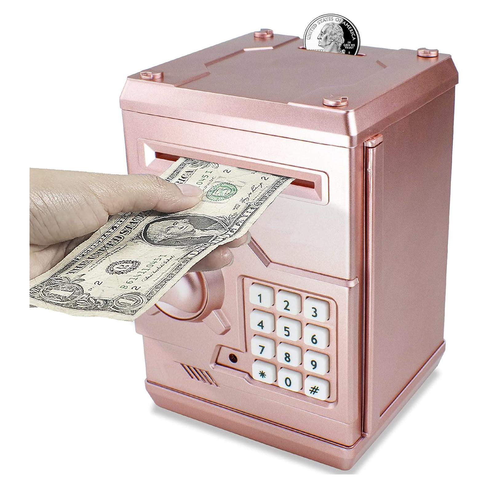 Banco de Ahorro Electrónico Cargooy WF-3001 Oro Rosa