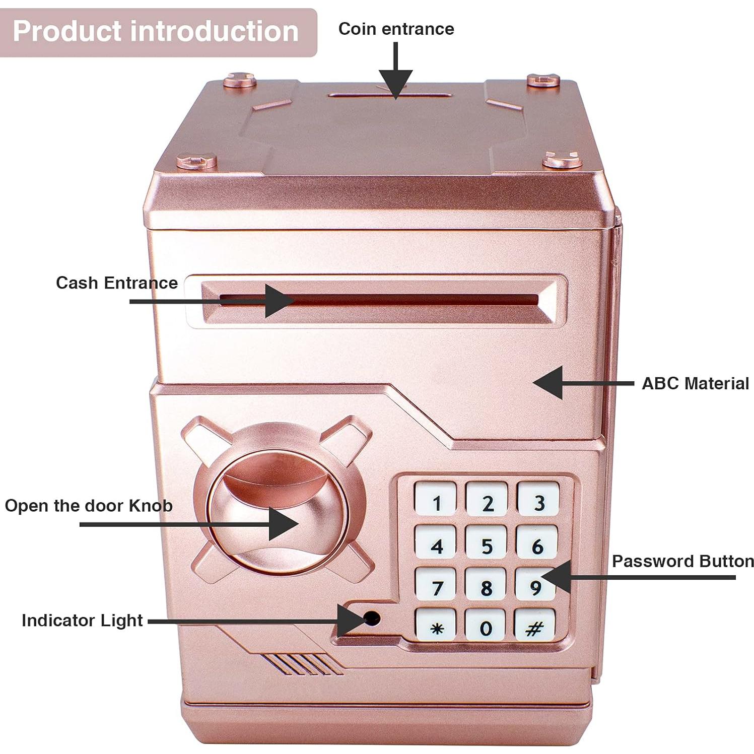Banco de Ahorro Electrónico Cargooy WF-3001 Oro Rosa