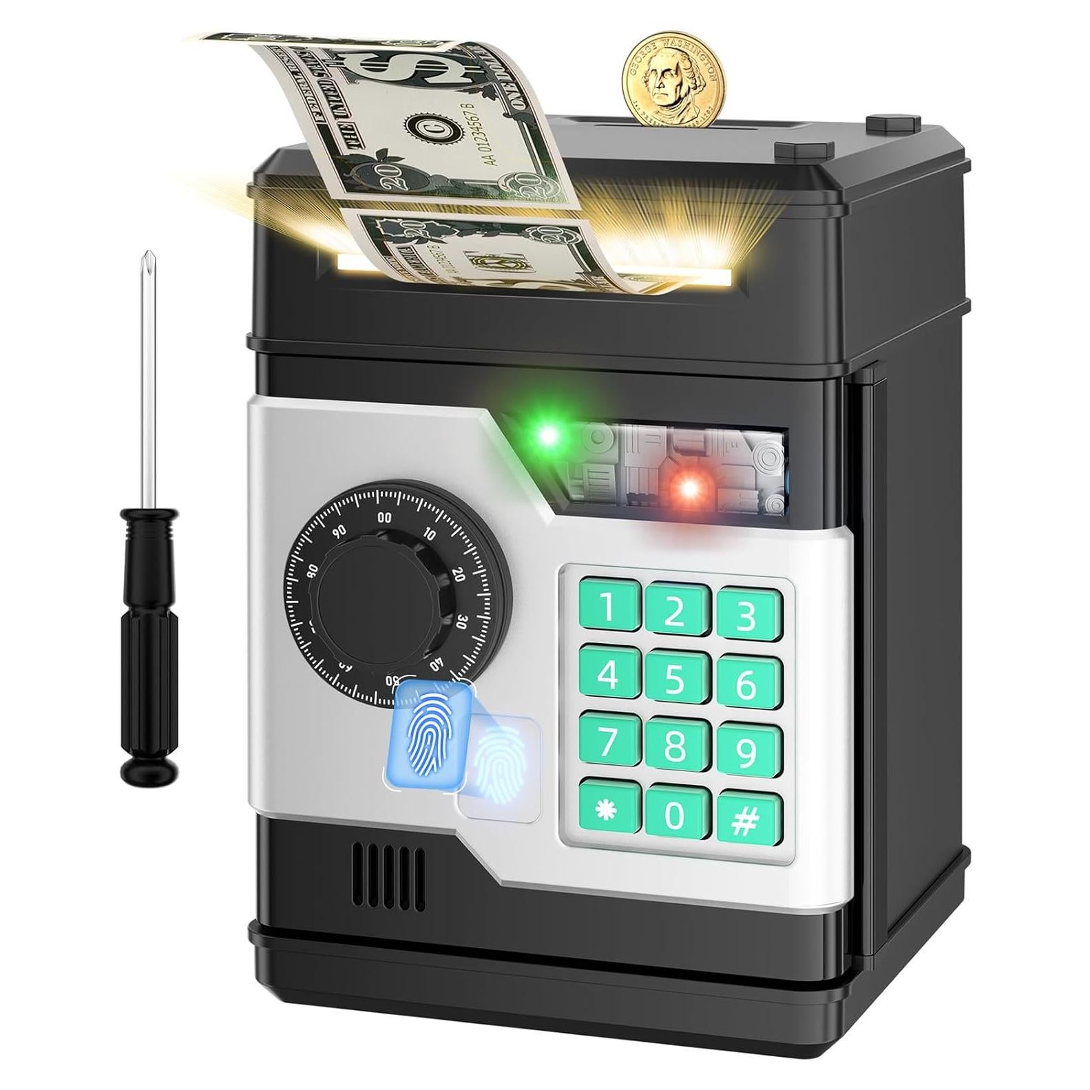 Hucha Electrónica Automática SHANTOU para Niños - Seguridad Huella Dactilar